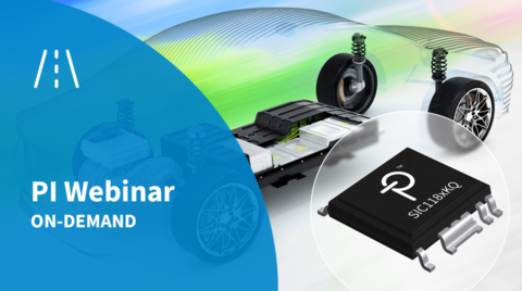 PI Webinar On-Demand - High Voltage Power Supply and Gate Driver Solutions for Electric Vehicles